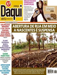Capa do jornal Jornal Daqui 13/11/2024