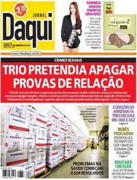 Capa do jornal Jornal Daqui 13/12/2024