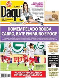 Capa do jornal Jornal Daqui 14/10/2024