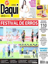 Capa do jornal Jornal Daqui 15/04/2024