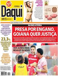 Capa do jornal Jornal Daqui 15/07/2024