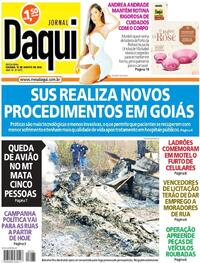 Capa do jornal Jornal Daqui 16/08/2024