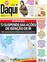 Capa do jornal Jornal Daqui 16/10/2024