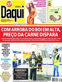 Capa do jornal Jornal Daqui 16/11/2024