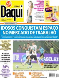 Capa do jornal Jornal Daqui 17/06/2024