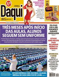 Capa do jornal Jornal Daqui 18/04/2024