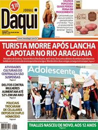 Capa do jornal Jornal Daqui 19/07/2024
