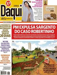 Capa do jornal Jornal Daqui 19/09/2024
