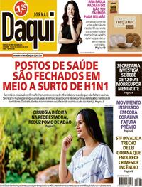 Capa do jornal Jornal Daqui 19/10/2024