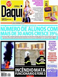Capa do jornal Jornal Daqui 20/05/2024