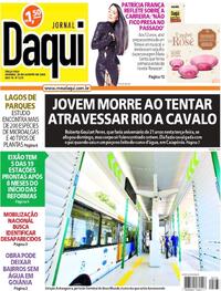 Capa do jornal Jornal Daqui 20/08/2024