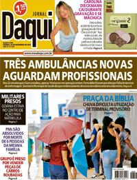 Capa do jornal Jornal Daqui 20/11/2024