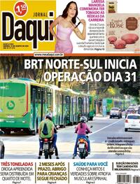 Capa do jornal Jornal Daqui 21/08/2024