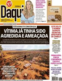 Capa do jornal Jornal Daqui 21/09/2024