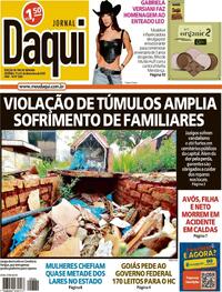 Capa do jornal Jornal Daqui 21/12/2024