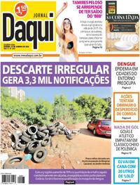 Capa do jornal Jornal Daqui 22/01/2024