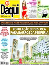Capa do jornal Jornal Daqui 22/03/2024