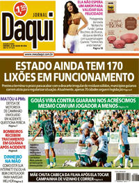 Capa do jornal Jornal Daqui 22/07/2024