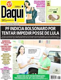 Capa do jornal Jornal Daqui 22/11/2024