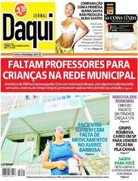 Capa do jornal Jornal Daqui 24/01/2024