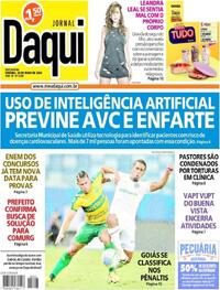 Capa do jornal Jornal Daqui 24/05/2024