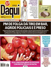 Capa do jornal Jornal Daqui 24/12/2024