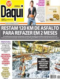 Capa do jornal Jornal Daqui 25/10/2024