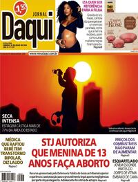 Capa do jornal Jornal Daqui 26/07/2024