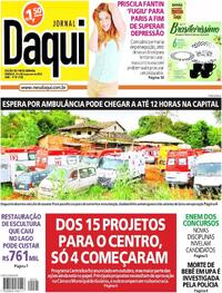 Capa do jornal Jornal Daqui 27/01/2024