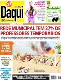 Capa do jornal Jornal Daqui 27/02/2024