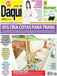 Capa do jornal Jornal Daqui 27/03/2024