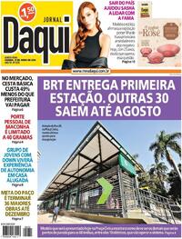 Capa do jornal Jornal Daqui 27/06/2024