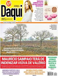 Capa do jornal Jornal Daqui 27/08/2024