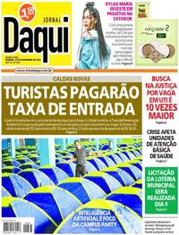 Capa do jornal Jornal Daqui 27/11/2024