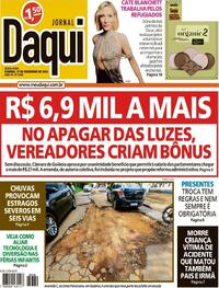Capa do jornal Jornal Daqui 27/12/2024
