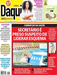 Capa do jornal Jornal Daqui 28/11/2024