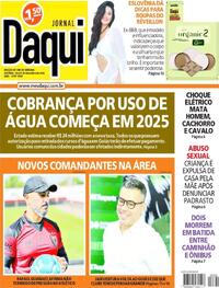 Capa do jornal Jornal Daqui 28/12/2024