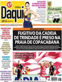 Capa do jornal Jornal Daqui 29/01/2024