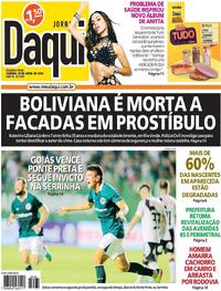 Capa do jornal Jornal Daqui 29/04/2024