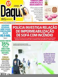 Capa do jornal Jornal Daqui 29/08/2024