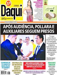 Capa do jornal Jornal Daqui 29/11/2024