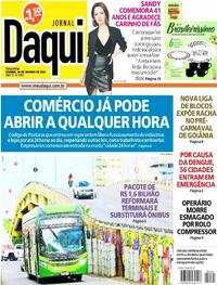Capa do jornal Jornal Daqui 30/01/2024