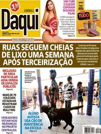 Capa do jornal Jornal Daqui 30/04/2024