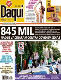 Capa do jornal Jornal Daqui 30/05/2024
