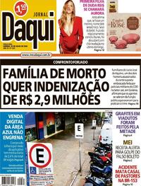 Capa do jornal Jornal Daqui 30/07/2024