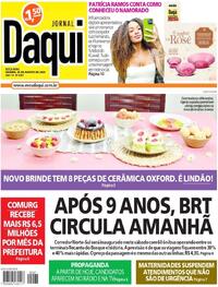 Capa do jornal Jornal Daqui 30/08/2024