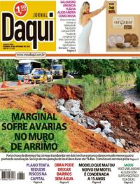 Capa do jornal Jornal Daqui 30/10/2024