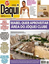 Capa do jornal Jornal Daqui 31/10/2024