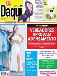 Capa do jornal Jornal Daqui 31/12/2024