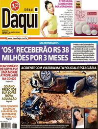 Capa do jornal Jornal Daqui 01/08/2025